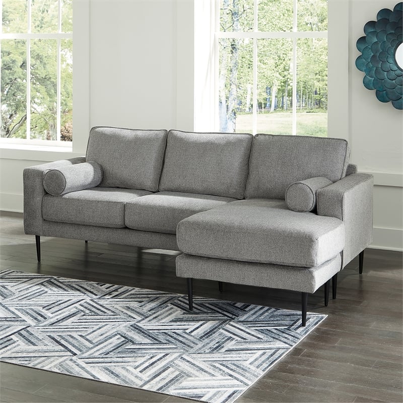 Signature Design by Ashley Hazela Charcoal Sofa Chaise