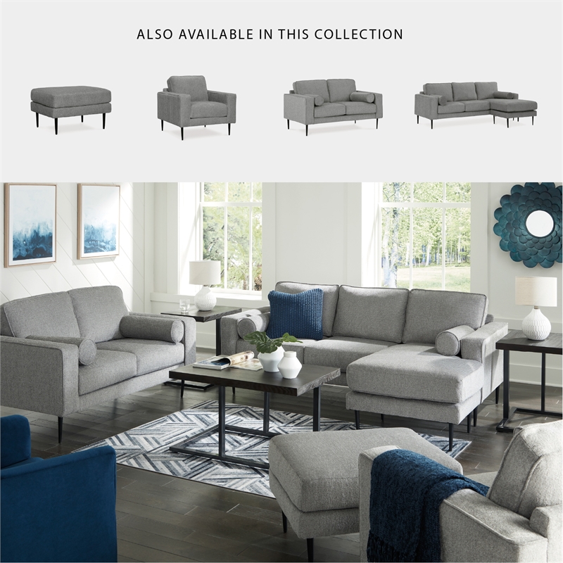 Signature Design by Ashley Hazela Charcoal Sofa Chaise