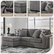 Signature Design by Ashley Gardiner Pewter Sofa Chaise