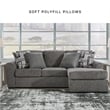 Signature Design by Ashley Gardiner Pewter Sofa Chaise