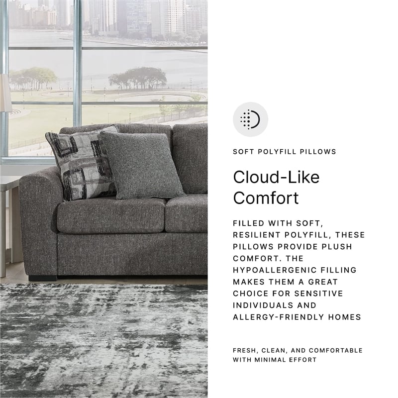 Signature Design by Ashley Gardiner Pewter Sofa Chaise