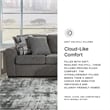 Signature Design by Ashley Gardiner Pewter Sofa Chaise