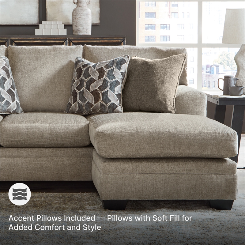 Signature Design by Ashley Stonemeade Taupe Sofa Chaise