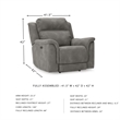 Signature Design by Ashley Next-Gen DuraPella Slate Power Recliner