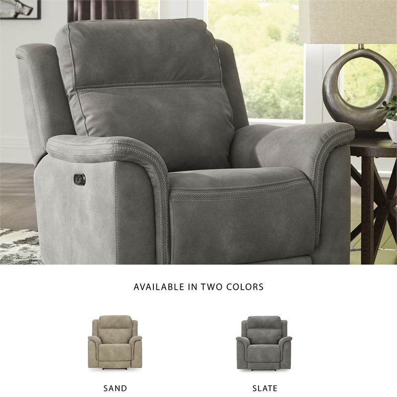 Signature Design by Ashley Next-Gen DuraPella Slate Power Recliner