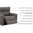 Signature Design by Ashley Next-Gen DuraPella Slate Power Recliner