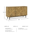 Signature Design by Ashley Cadewick Brown & Black Accent Cabinet