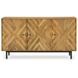 Signature Design by Ashley Cadewick Brown & Black Accent Cabinet
