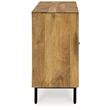 Signature Design by Ashley Cadewick Brown & Black Accent Cabinet