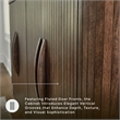 Signature Design by Ashley Amickly Dark Brown Accent Cabinet