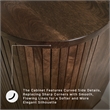 Signature Design by Ashley Amickly Dark Brown Accent Cabinet