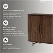 Signature Design by Ashley Amickly Dark Brown Accent Cabinet