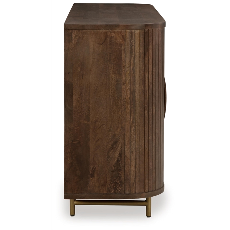 Signature Design by Ashley Amickly Dark Brown Accent Cabinet