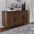 Signature Design by Ashley Amickly Dark Brown Accent Cabinet