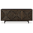 Signature Design by Ashley Fair Ridge Black & Brown Accent Cabinet