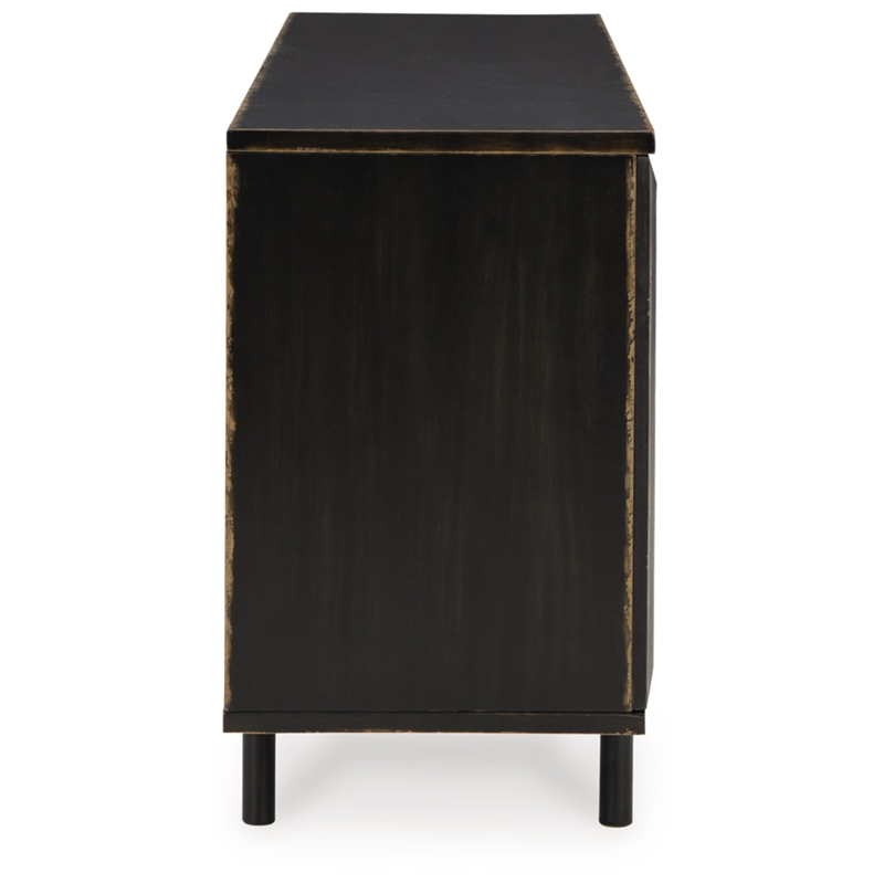 Signature Design by Ashley Fair Ridge Black & Brown Accent Cabinet
