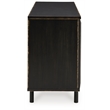Signature Design by Ashley Fair Ridge Black & Brown Accent Cabinet