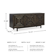 Signature Design by Ashley Fair Ridge Black & Brown Accent Cabinet