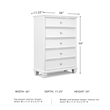 Ashley Furniture Fortman White Chest of Drawers