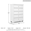 Ashley Furniture Fortman White Chest of Drawers