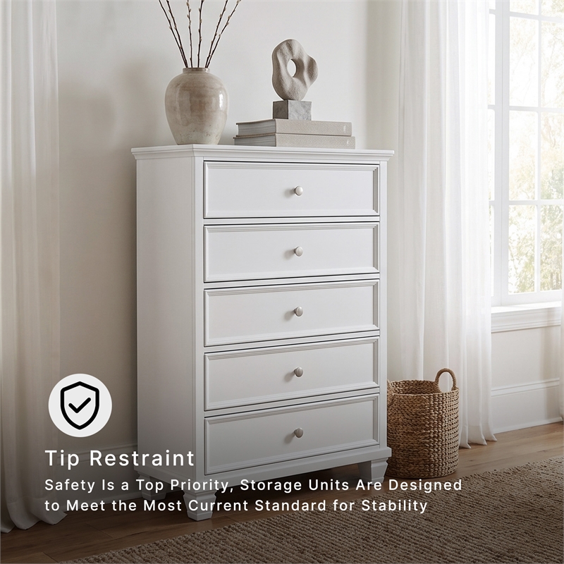 Ashley Furniture Fortman White Chest of Drawers