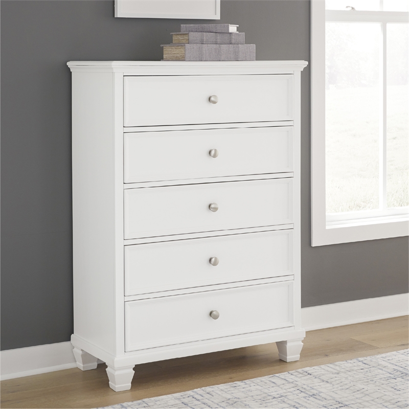 Ashley Furniture Fortman White Chest of Drawers