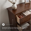 Ashley Furniture Danabrin Solid Wood 5-Drawers Bedroom Chest in Brownish Cherry