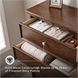 Ashley Furniture Danabrin Solid Wood 5-Drawers Bedroom Chest in Brownish Cherry