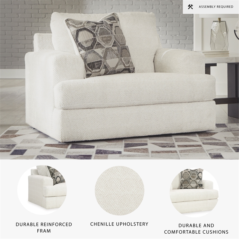 Signature Design by Ashley Karinne Linen Oversized Chair