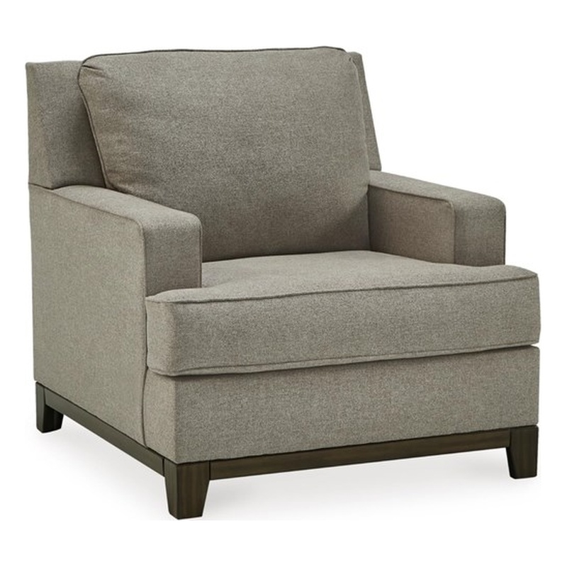 Ashley Furniture Kaywood Polyester Upholstered Accent Chair in Granite