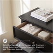 Ashley Furniture Lanolee Solid Wood 5-Drawers Bedroom Chest in Black