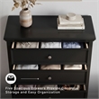 Ashley Furniture Lanolee Solid Wood 5-Drawers Bedroom Chest in Black