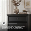 Ashley Furniture Lanolee Solid Wood 5-Drawers Bedroom Chest in Black