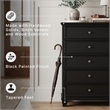 Ashley Furniture Lanolee Solid Wood 5-Drawers Bedroom Chest in Black