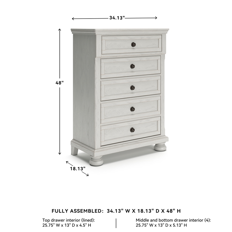 Ashley Furniture Robbinsdale Light Gray Chest of Drawers