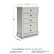 Ashley Furniture Robbinsdale Light Gray Chest of Drawers