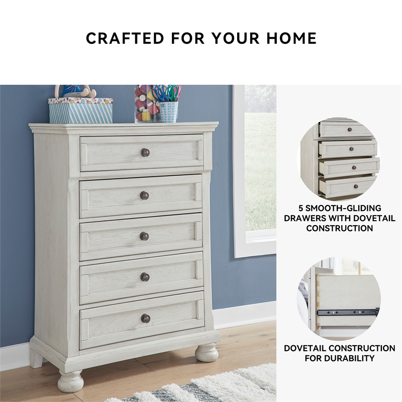 Ashley Furniture Robbinsdale Light Gray Chest of Drawers