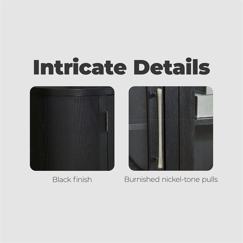 Signature Design by Ashley Rowanbeck Black Dining Server