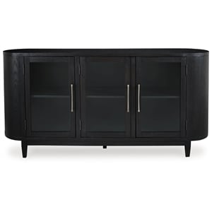 Signature Design by Ashley Rowanbeck Black Dining Server