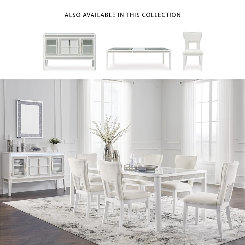 Signature Design by Ashley Chalanna White Dining Server