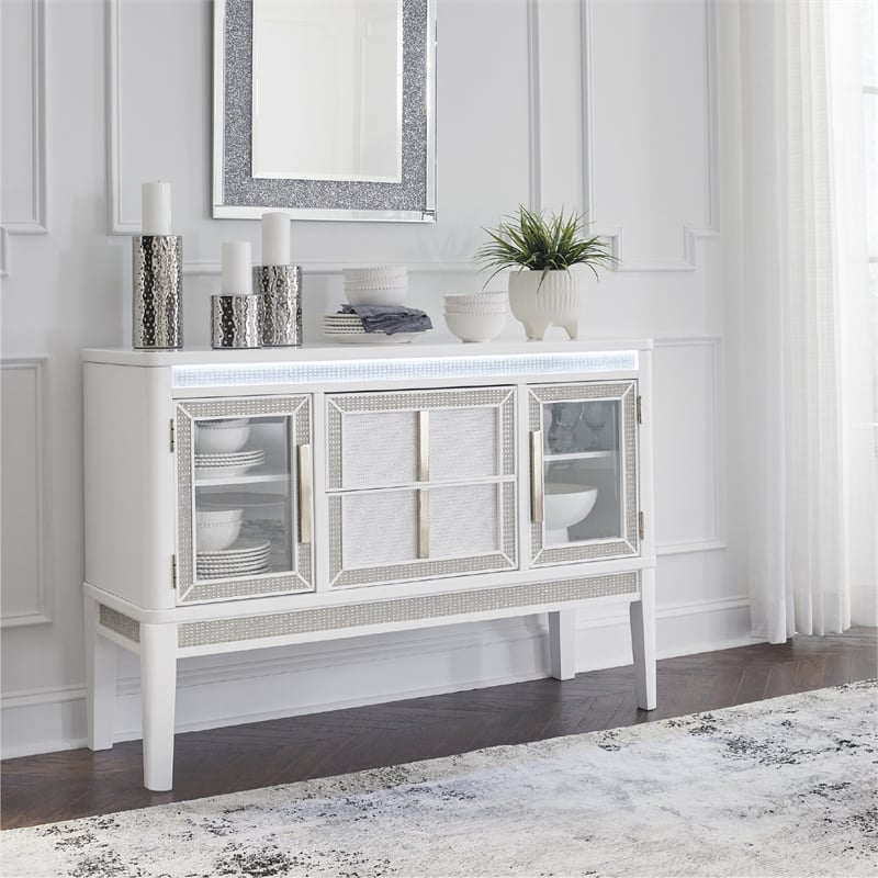 Signature Design by Ashley Chalanna White Dining Server