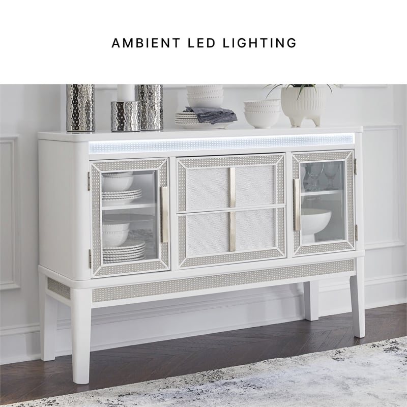 Signature Design by Ashley Chalanna White Dining Server