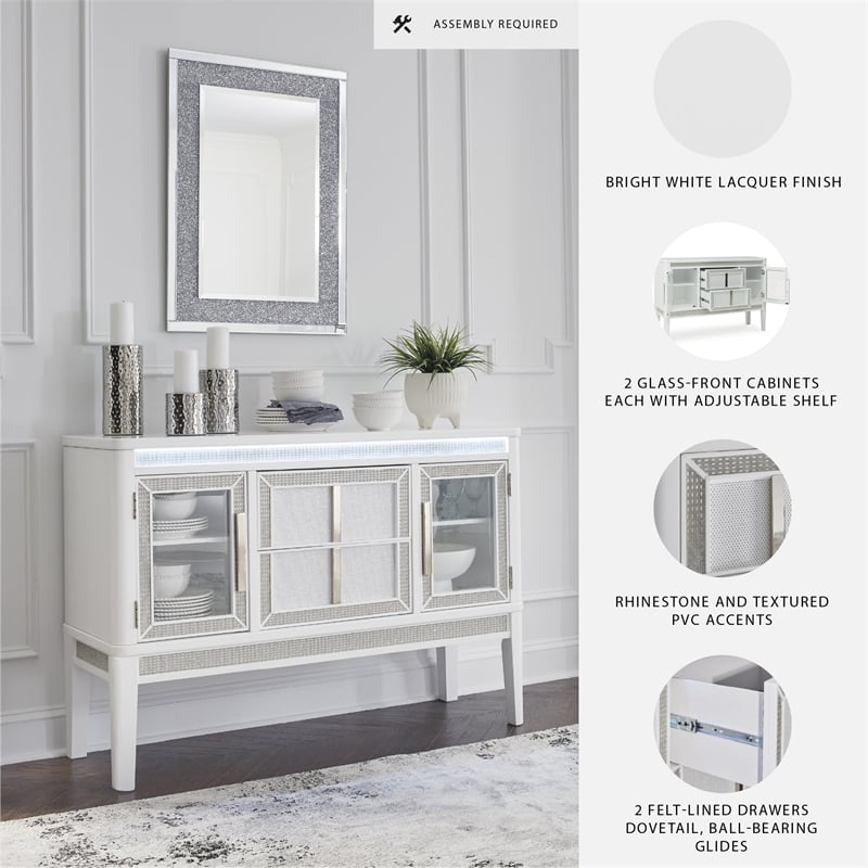 Signature Design by Ashley Chalanna White Dining Server