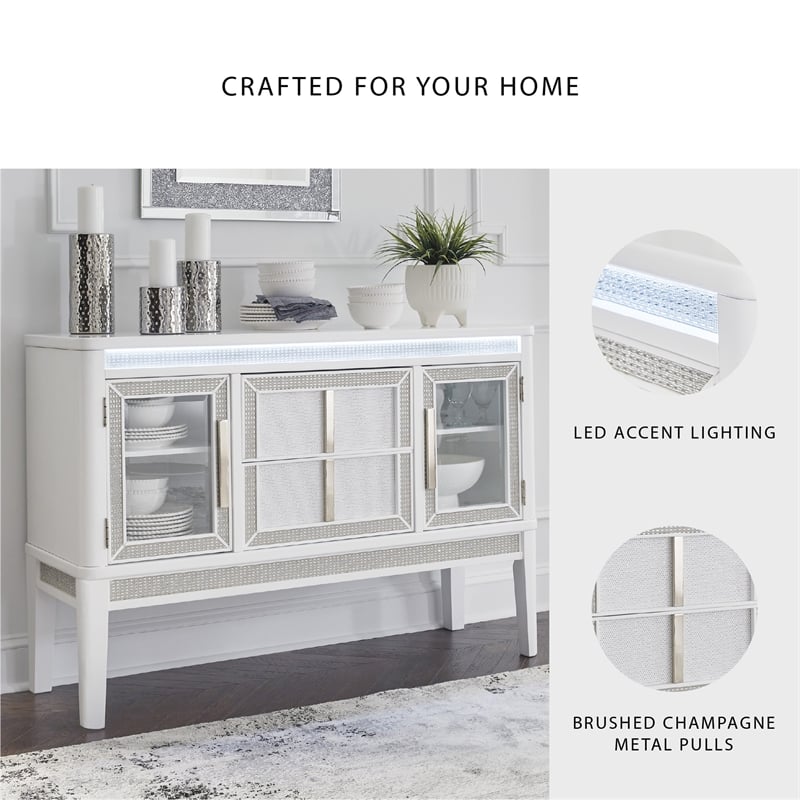 Signature Design by Ashley Chalanna White Dining Server