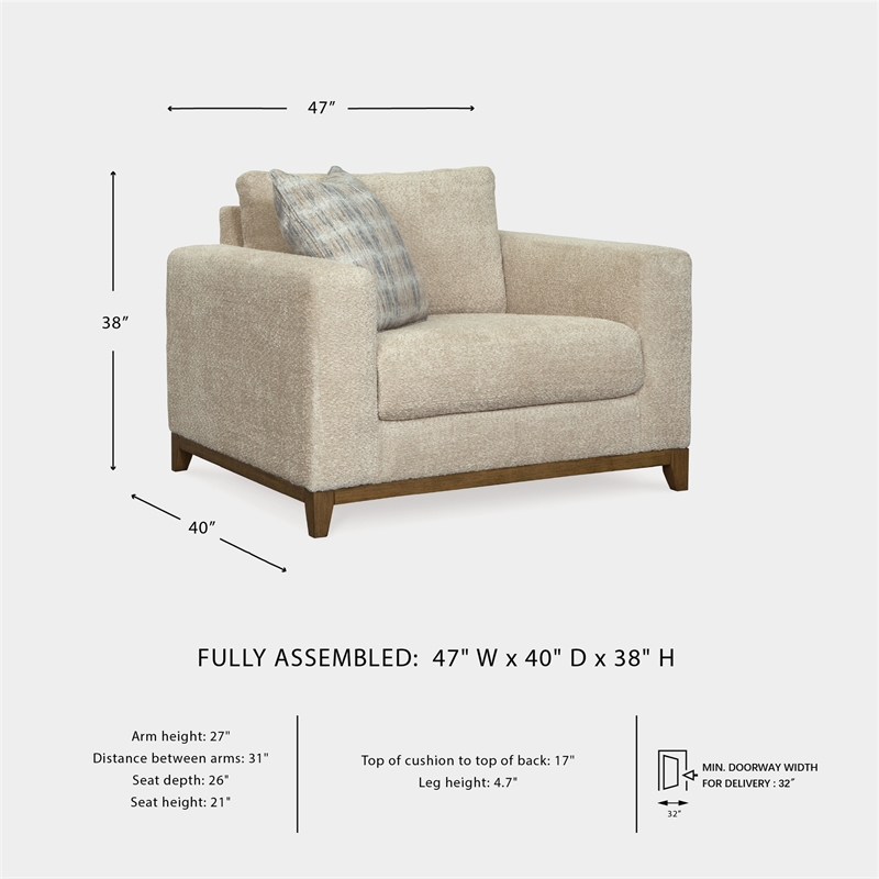 Signature Design by Ashley Parklynn Desert Oversized Chair