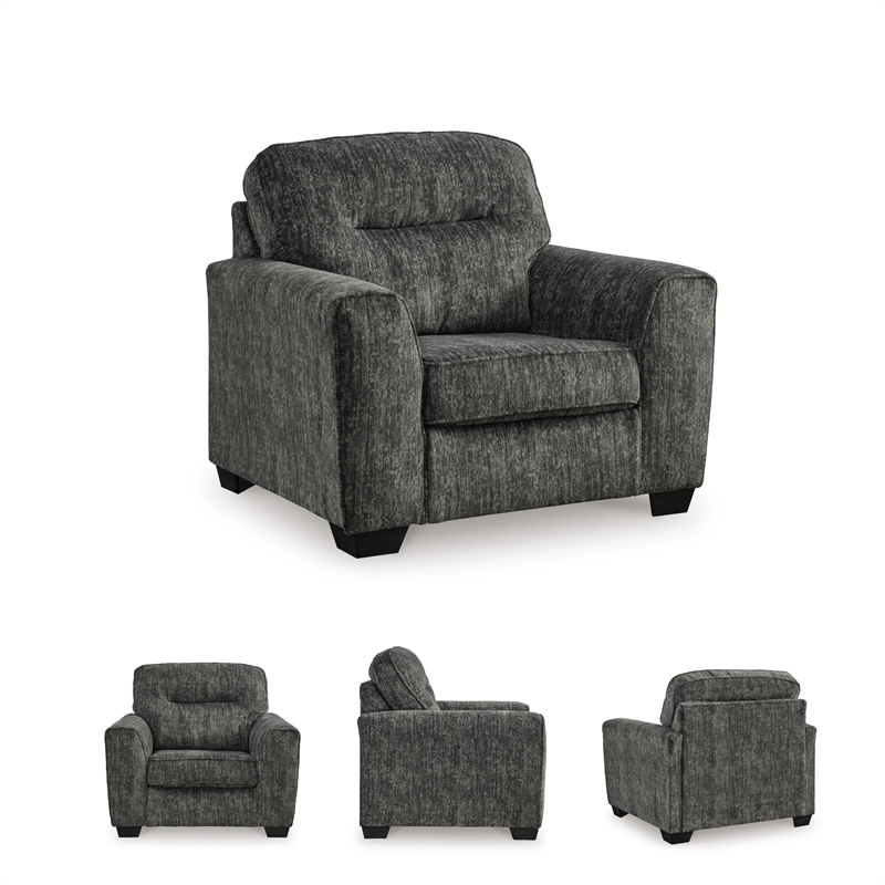 Signature Design by Ashley Lonoke Gunmetal Oversized Chair