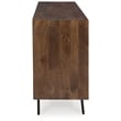 Signature Design by Ashley Dreggan Brown & Grayish Gold Accent Cabinet