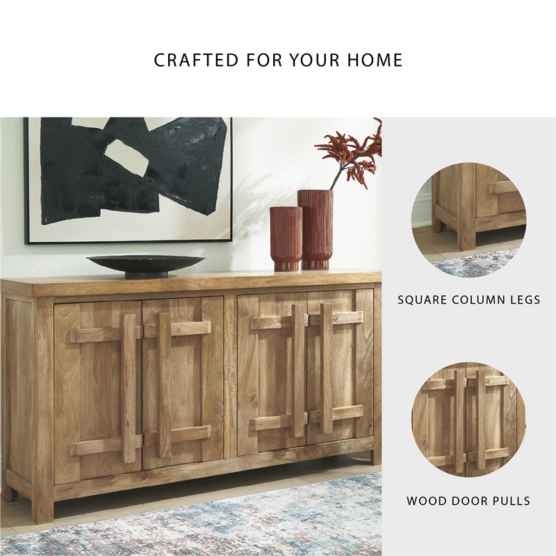 Signature Design by Ashley Dresor Brown & Beige Accent Cabinet