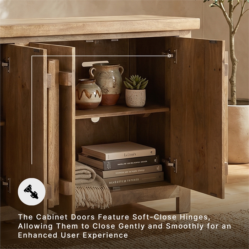 Signature Design by Ashley Dresor Brown & Beige Accent Cabinet