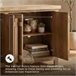 Signature Design by Ashley Dresor Brown & Beige Accent Cabinet